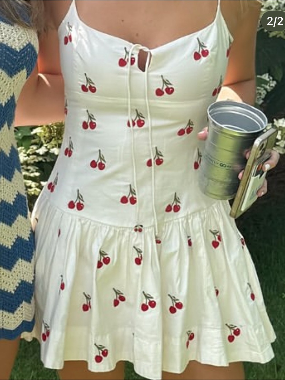 Anthropologie cherry dress - Picture 2 of 2